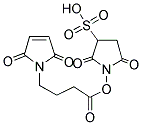 磺基-N-琥珀酰亚胺基4-马来酰亚胺丁酸钠盐 结构式