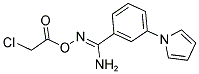 O1-(2-CHLOROACETYL)-3-(1H-PYRROL-1-YL)BENZENE-1-CARBOHYDROXIMAMIDE 结构式
