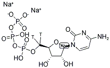 CYTIDINE-5'-TRIPHOSPHATE DISODIUM SALT, [5'-3H] 结构式