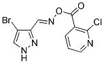 3-[(([(4-Bromo-1H-pyrazol-3-yl)methylene]amino)oxy)carbonyl]-2-chloropyridine 结构式