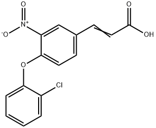 3-[4-(2-CHLOROPHENOXY)-3-NITROPHENYL]ACRYLIC ACID 结构式