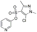 3-PYRIDYL 5-CHLORO-1,3-DIMETHYL-1H-PYRAZOLE-4-SULFONATE 结构式