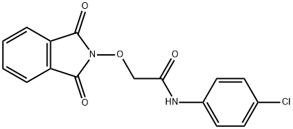 N-(4-CHLOROPHENYL)-2-[(1,3-DIOXO-1,3-DIHYDRO-2H-ISOINDOL-2-YL)OXY]ACETAMIDE 结构式