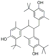 TRIS(2-METHYL-4-HYDROXY-5-TERT-BUTYLPHENYL)BUTANE 结构式