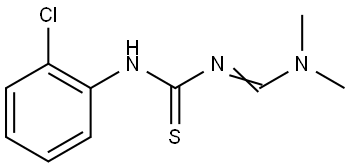 N-(2-Chlorophenyl)-N'-[(dimethylamino)methylene]thiourea 结构式