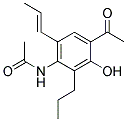 N1-(4-Acetyl-3-hydroxy-6-prop-1-enyl-2-propylphenyl)acetamide 结构式