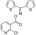 2-CHLORO-3-[(([DI(2-THIENYL)METHYLENE]AMINO)OXY)CARBONYL]PYRIDINE 结构式