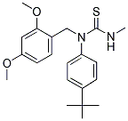 (((2,4-DIMETHOXYPHENYL)METHYL)(4-(TERT-BUTYL)PHENYL)AMINO)(METHYLAMINO)METHANE-1-THIONE 结构式