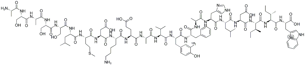 ENDOTHELIN-1 [ALA1,3,11,15] [3-(125I)TYR] (HUMAN) 结构式