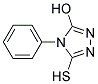 5-HYDROXY-4-PHENYL-1,2,4-TRIAZOLE-3-THIOL 结构式