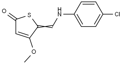 5-[(4-Chloroanilino)methylene]-4-methoxy-2(5H)-thiophenone 结构式