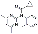 N-(CYCLOPROPYLCARBONYL)-N-(2,6-DIMETHYLPHENYL)-4,6-DIMETHYL-2-PYRIMIDINAMINE 结构式