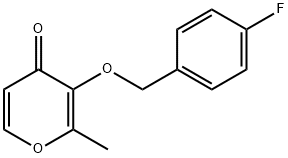 3-[(4-FLUOROBENZYL)OXY]-2-METHYL-4H-PYRAN-4-ONE 结构式