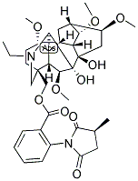 METHYLLYCACONITINE 结构式