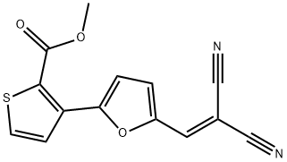 Methyl 3-[5-(2,2-dicyanovinyl)-2-furyl]-2-thiophenecarboxylate 结构式