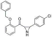 [2-(Benzyloxy)phenyl][3-(4-chlorophenyl)aziran-2-yl]methanone 结构式