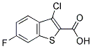 3-CHLORO-6-FLUORO-BENZO[B]THIOPHENE-2-CARBOXYLIC ACID 结构式