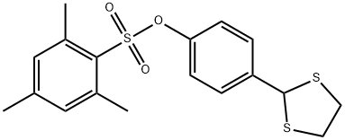 4-(1,3-DITHIOLAN-2-YL)PHENYL 2,4,6-TRIMETHYLBENZENESULFONATE 结构式