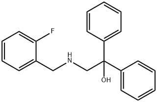 2-[(2-Fluorobenzyl)amino]-1,1-diphenyl-1-ethanol 结构式