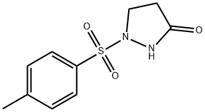 1-[(4-METHYLPHENYL)SULFONYL]TETRAHYDRO-3H-PYRAZOL-3-ONE 结构式