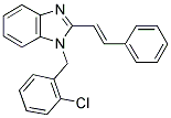 1-(2-CHLOROBENZYL)-2-STYRYL-1H-1,3-BENZIMIDAZOLE 结构式