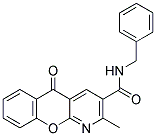 N-BENZYL-2-METHYL-5-OXO-5H-CHROMENO[2,3-B]PYRIDINE-3-CARBOXAMIDE 结构式