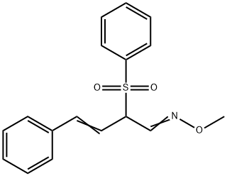 4-PHENYL-2-(PHENYLSULFONYL)-3-BUTENAL O-METHYLOXIME 结构式