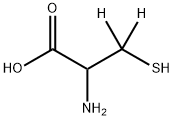 DL-CYSTEINE (3,3-D2) 结构式