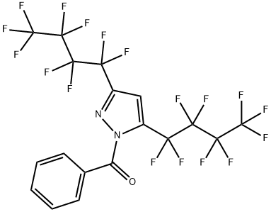 (3,5-双(全氟丁基)-1H-吡唑-1-基)(苯基)甲酮 结构式