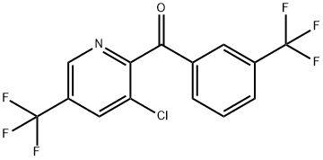 [3-CHLORO-5-(TRIFLUOROMETHYL)-2-PYRIDINYL][3-(TRIFLUOROMETHYL)PHENYL]METHANONE 结构式