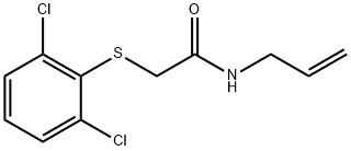 N-ALLYL-2-[(2,6-DICHLOROPHENYL)SULFANYL]ACETAMIDE 结构式