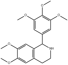 6,7-DIMETHOXY-1-(3,4,5-TRIMETHOXY-PHENYL)-1,2,3,4-TETRAHYDRO-ISOQUINOLINE 结构式