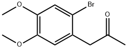 1-(2-溴-4,5-二甲氧基苯基)丙烷-2-酮 结构式