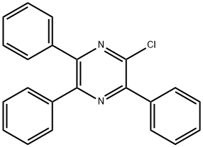 2-CHLORO-3,5,6-TRIPHENYLPYRAZINE 结构式