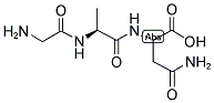 H-Gly-Ala-Asn-OH 结构式