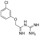 N-[2-(3-CHLOROPHENOXY)ETHANIMIDOYL]GUANIDINE 结构式