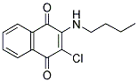 2-(BUTYLAMINO)-3-CHLORONAPHTHOQUINONE 结构式