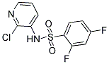 N1-(2-CHLORO-3-PYRIDYL)-2,4-DIFLUOROBENZENE-1-SULFONAMIDE 结构式