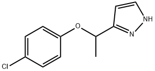 5-(1-PHENOXYETHYL)-1H-PYRAZOLE 结构式