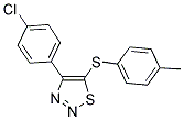 4-(4-CHLOROPHENYL)-1,2,3-THIADIAZOL-5-YL 4-METHYLPHENYL SULFIDE 结构式