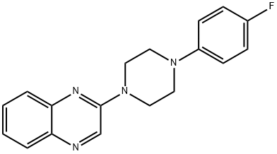 2-[4-(4-FLUOROPHENYL)PIPERAZINO]QUINOXALINE 结构式