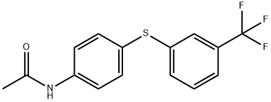 N-(4-([3-(TRIFLUOROMETHYL)PHENYL]SULFANYL)PHENYL)ACETAMIDE 结构式