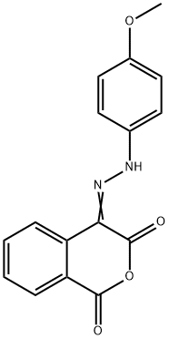 1H-2-BENZOPYRAN-1,3,4-TRIONE 4-[N-(4-METHOXYPHENYL)HYDRAZONE] 结构式