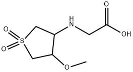 (4-METHOXY-1,1-DIOXO-TETRAHYDRO-1LAMBDA6-THIOPHEN-3-YLAMINO)-ACETIC ACID 结构式