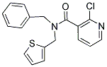 N3-BENZYL-N3-(2-THIENYLMETHYL)-2-CHLORONICOTINAMIDE 结构式