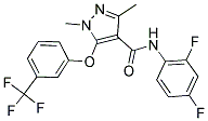 N-(2,4-DIFLUOROPHENYL)-1,3-DIMETHYL-5-[3-(TRIFLUOROMETHYL)PHENOXY]-1H-PYRAZOLE-4-CARBOXAMIDE 结构式