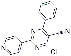 4-CHLORO-6-PHENYL-2-(4-PYRIDINYL)-5-PYRIMIDINECARBONITRILE 结构式