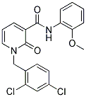 1-(2,4-DICHLOROBENZYL)-N-(2-METHOXYPHENYL)-2-OXO-1,2-DIHYDRO-3-PYRIDINECARBOXAMIDE 结构式