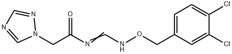 N-(([(3,4-Dichlorobenzyl)oxy]imino)methyl)-2-(1H-1,2,4-triazol-1-yl)acetamide 结构式