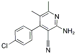 2-AMINO-4-(4-CHLOROPHENYL)-5,6-DIMETHYLNICOTINONITRILE 结构式